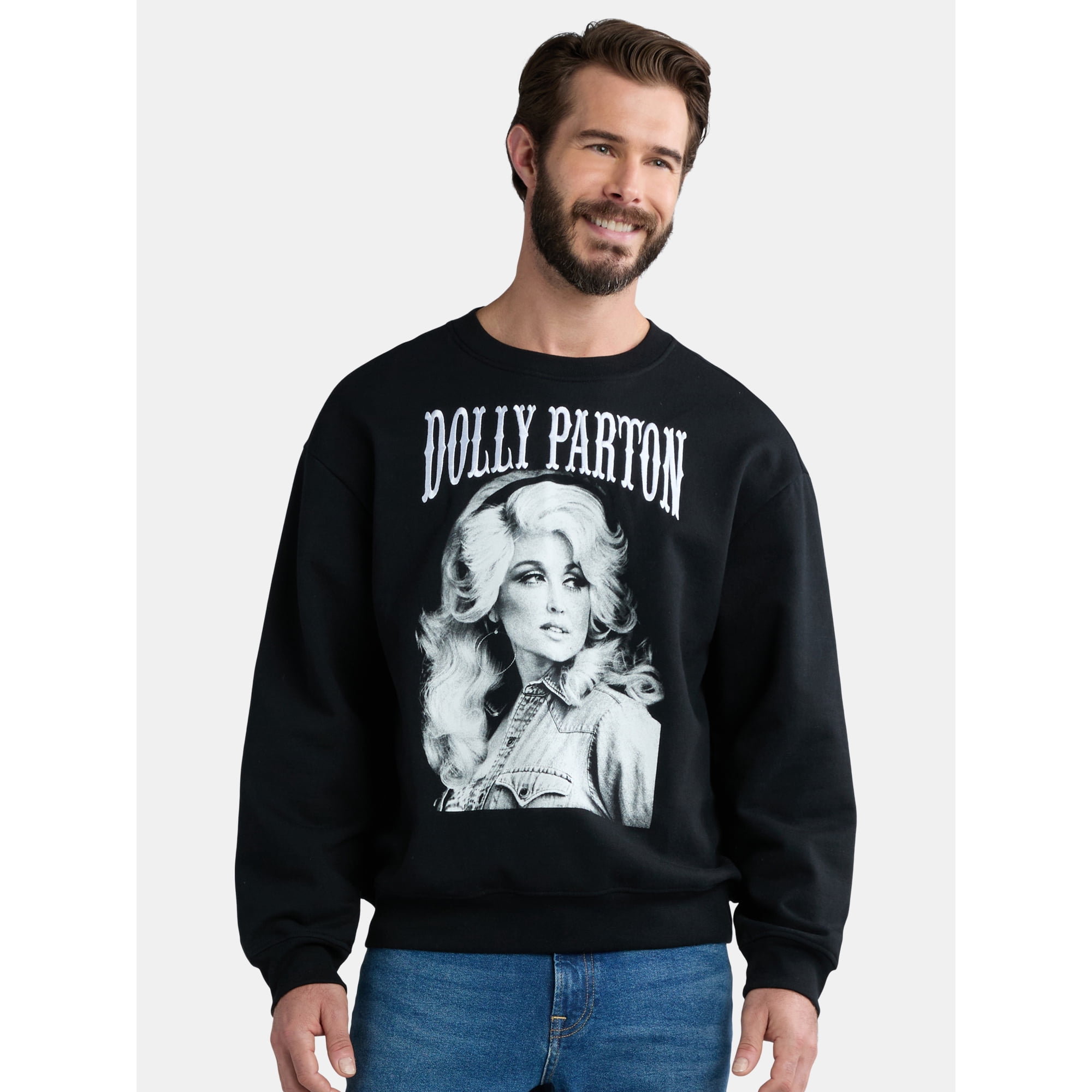 Dolly Parton, Men's & Big Men's Graphic Sweatshirt, Sizes XS-3X