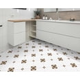 thumbnail image 4 of DEWOO 10 Sheet Peel and Stick Floor Tile, Vinyl Flooring, Waterproof DIY Flooring for Bathroom, Kitchen, Fireplace, Stairs, Bedrooms, Wall, Pantry Room 12"x 12", 4 of 5