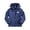 Blue, variant on Krdevn Boys' Solid Hooded Windbreaker Jacket Zip-Up Lined Coat Size:8-9 Years
