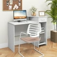 thumbnail image 2 of Gymax Computer Desk w/ Drawer Modern Laptop PC Desk w/ Adjustable Shelf & Cable Hole, 2 of 10