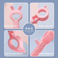 thumbnail image 2 of Corkscrew Corkscrew for Weak Hands Cute 4 in 1 Multifunctional Beer Corkscrew for Kids Gift (Pink), 2 of 5