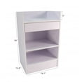 thumbnail image 5 of FixtureDisplays® 19.7" White Cash Wrap w/ Pull-Out Drawer & Storage Shelf 119724, 5 of 5