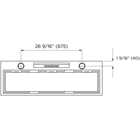 Fisher & Paykel - Perimeter Insert 36" Externally Vented Range Hood - Brushed stainless steel