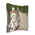 thumbnail image 2 of ZICANCN Decorative Throw Pillow Covers , Snowman Bed Couch Sofa Decorative Knit Pillow Covers for Living Room Farmhouse 24"x24", 2 of 8