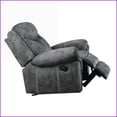 thumbnail image 7 of Recliners Two-Tone Gray Velvet Glider Recliner with Cenro Mechanism | Gray | Velvet, 7 of 7