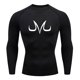thumbnail image 1 of Camisa de compresión con estampado de Anime para hombre, Top deportivo elástico de manga larga, transpirable, absorbente de sudor, secado rápido, negro, blanco y gris, 1 of 5