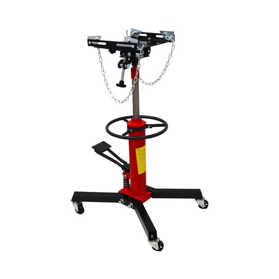 Hydraulic Transmission Jack Swivel Wheels Lift Hoist 2 Stage with Single Pump