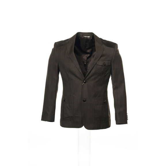 Perry Ellis Brown 2 Button Sport Coat Sports Jacket, Size 40 Short