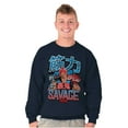 thumbnail image 5 of Kanji Street Fighter Savage Akuma Men's Crewneck Sweatshirt Brisco Brands S, 5 of 6