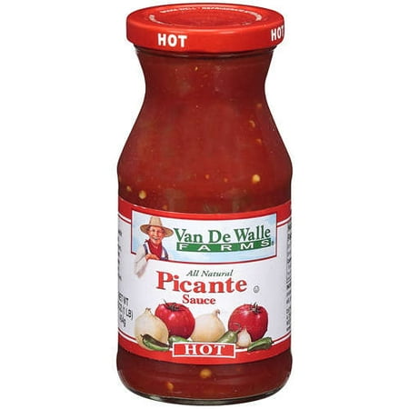 Van De Walle Farms All Natural Picante Sauce Hot, 16 oz
