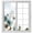 Blue, variant on Teal Tulip Butterfly Window Privacy Film, Beige Turquoise Floral Grey Wooden Static Cling UV Sun Blocking Heat Control Window Tint Day and Night, Non-Adhesive One Way Privacy Cover 35.4''x78.7''