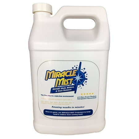 Wood Stain Outdoor Miracle Mist Instant Mold & Mildew Stain Remover for Wood, Decks, Showers, Tile Hard Surfaces - 1 GALLON ()