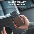 thumbnail image 2 of Cartera VULKIT de piel con bloqueo RFID y ventana de identificación, 2 of 7