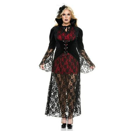 Black Widow Vampire Adult Costume - Plus Size 1X/2X