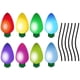thumbnail image 2 of 1 juego de pegatinas magnéticas para bombillas, decoración de pared para jardín y coche, pegatinas magnéticas reflectantes para coche., 2 of 6