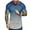 Blue, variant on Dellytop Mens Solid Color Muscle Gym Short Sleeve Workout T-Shirts