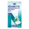Nicorette Nicotine Gum, Stop Smoking Aids, 2 mg, White Ice Mint, 20 Count