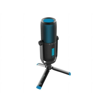 JLab Audio Talk Pro USB Microphone with Optional Cardioid, Omnidirectional, Stereo, Bidirectional Signatures, Volume, Gain Control, Quick Mute and Plug and Play USB-C Output -192k Sample Rate