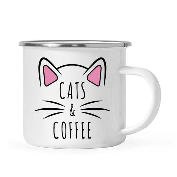 Koyal Wholesale Funny Cat Lover Campfire Coffee Mug, Cats & Coffee