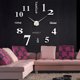 thumbnail image 4 of Anself-Reloj de pared DIY moderno, juego de pegatinas de decoración de reloj grande, efecto espejo, calcomanía de vidrio acrílico, decoración extraíble para el hogar yeacher 110 cm x 110 cm, 4 of 6