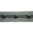thumbnail image 3 of Lily Black 2-3/8" Silver Beaded Sequin Embroidery Organza Trim Lace Insertion, 3 of 3
