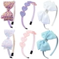 thumbnail image 1 of Ooosonlu Diadema para niños pequeños con lazo diademas para niñas diadema con purpurina para niñas diadema para niñas accesorios para el cabello bandas para el cabello brillantes para niños, 1 of 5