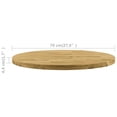 thumbnail image 4 of vidaXL Table Top Solid Oak Wood Round 44 mm 700 mm, 4 of 4