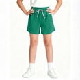 thumbnail image 5 of LLYWEY Girls Bermuda Shorts, Boys Knee Length Shorts, Kids Casual Summer Solid Elastic Waist Straight Leg Shorts with Pockets 2-3 Years, 5 of 8