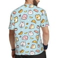 thumbnail image 2 of Rocae Rabbit Burger Coffee for Men's Mesh Quick-Dry Short Sleeve Workout T-Shirt,Mens Crew Neck Tee Lightweight Soft Classic T Shirts X-Large, 2 of 9