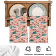 thumbnail image 5 of Palm Trees Kitchen Towels Set of 2, Summer Island Ocean Waves Pattern Rustic Absorbent Dish Towels for Kitchen, Microfiber Hand Towel, Quick Drying Tea Towel for Cleaning Decorative Dishcloths, 5 of 7