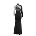 thumbnail image 5 of spring Fall Longuette long-sleeved Elastic force single sleeve slim long dress, 5 of 5