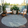 thumbnail image 6 of Addison Rugs Chantille Indoor/Outdoor Traditional Global Teal Washable Round Rug, 8' x 8', 6 of 6