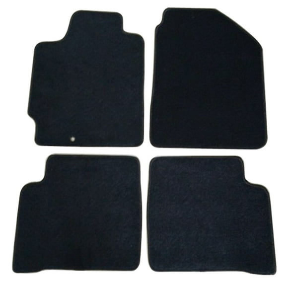 Ikon Motorsports Compatible with 02-06 Nissan Altima OE Factory Style Black Nylon Carpet Car Floor Mats Front Rear 4pcs 2002 2003 2004 2005 2006