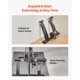 thumbnail image 5 of Entrenador de bicicleta VEVOR, 6 niveles de resistencia, ruedas de 26-29 pulgadas y 700C, soporte magnético plegable para bicicleta, ideal para hacer ejercicio en interiores, 5 of 9
