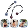 thumbnail image 3 of 3 Pcs Bandes de Cheveux Scintillantes en Strass Chouchous de Mode, 3 of 8