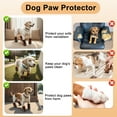 thumbnail image 6 of Unique Bargains 4pcs Dog Shoes Waterproof Anti-Slip Dog Shoes Dog Boots Paw Protectors Black Size 7 Width 2.55", 6 of 7