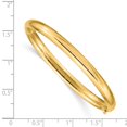 thumbnail image 3 of 14k 3/16 Polished Hinged Bangle Bracelet in 14k Yellow Gold, 3 of 3