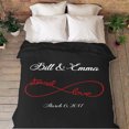 thumbnail image 2 of Eternal Love Couples Blanket, 2 of 7
