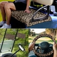 thumbnail image 2 of Jeiento Leopard Print Golf Cart Accessories 4 Set Golf Cart Seat Cover Golf Cart Steering Wheel Cover Golf Cart Flags Golf Cart Seat Cushions Cover Steering Wheel Cover Protector Mini Flags, 2 of 5
