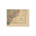 thumbnail image 2 of Historic State Map - Ohio - Hammond 1910 - Vintage Wall Art, 2 of 4