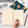 thumbnail image 4 of FORMRS 1-Subject Spiral Notebook 8" x 5" College Ruled 60 Refillable Sheet A5 Hard Cover, Blue Oranges, 4 of 7
