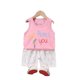 thumbnail image 1 of 18M 60ColorfulSummer Cute Cartoon 2pcs Niños Bebé Niños Niñas Chaleco de dibujos animados Top Shorts Pantalones Conjunto Ropa Niños Pijamas Niñas Ropa Conjuntos esquí esquí Gafas de esquí, 1 of 4