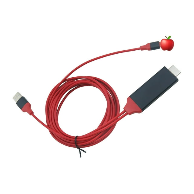 Mobile Phone Adapter to Projection Cable Is Applicable to Mobile Phone to Tv High-Definition Same-Screen Cable