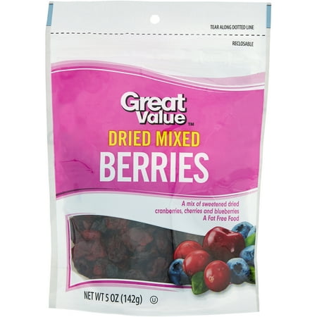 Great Value: Dried Mixed Berry, 5 oz