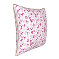 thumbnail image 2 of Fotbe Breast Cancer Awareness4 Pattern Velvet Decorative Throw Pillow Covers with Elegant Piping, Soft Plush Cushion Cover for Sofa, Bed, Car, Office-20"x20", 2 of 8