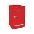 Frigidaire 3.2 Cu. Ft. Retro Mini Dorm Kitchen Fridge with Side Bottle