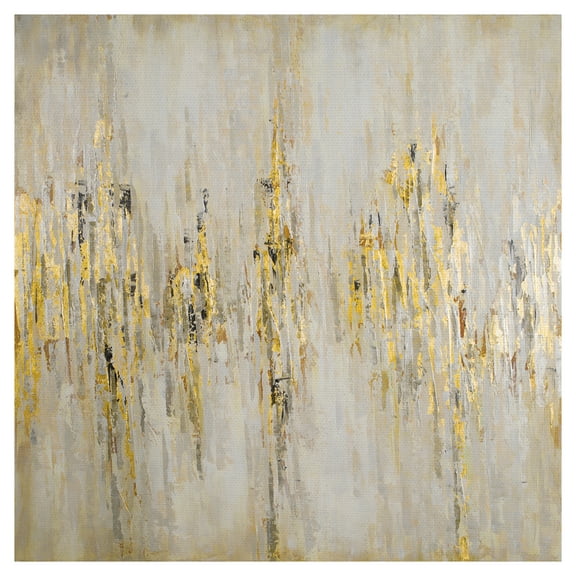 Golden Light Stridation Abstract by Willowbrook Art Print