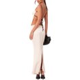 thumbnail image 5 of Lamuusaa Women Summer Outfits Bandage Backless Camisole and Elastic Long Slit Skirt Set Clubwear, 5 of 9