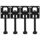 thumbnail image 1 of COMPUKAS 4Ud Niveladores De Pies Para Muebles En Negro Con Tornillo Ajustable Para Eliminar Inestabilidad, 1 of 8