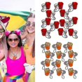 thumbnail image 2 of Collar con colgante de acero inoxidable con forma de corazón, estrella y corazón, estilo clásico y sencillo, dorado, código de modelo 25028, 2 of 5